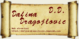Dafina Dragojlović vizit kartica
